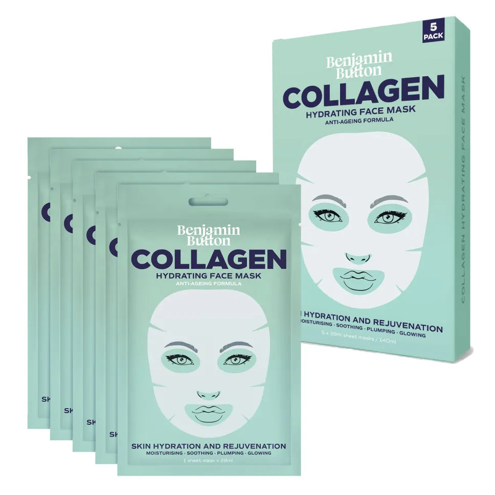 5-Pack Collageen Hydraterend Gezichtsmasker