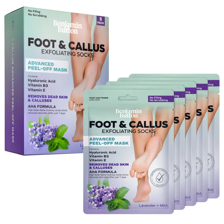Exfoliërend Voetenmasker 5-Pack